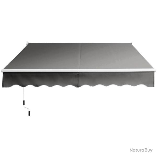 Store banne r�tractable 295 x 250 cm avec angle ajustable 40-100� facile � installer en aluminium b
