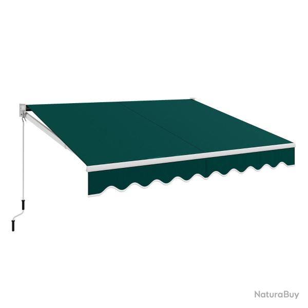 Store banne auvent r�tractable 295 x 250 cm angle ajustable 40�-100� installation facile en alumini