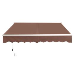 Store banne r&eacute;tractable 245 x 200 cm angle ajustable 40&deg;-100&deg; utilisation facile design moderne en