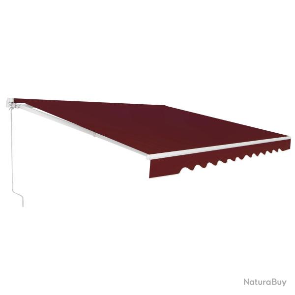 Store banne � manivelle pour balcon 400 x 250 cm auvent r�tractable angle r�glable moderne en alumi