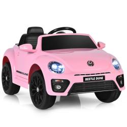 voiture &eacute;lectrique pour enfants 95 x 56 x 47 cm avec commandes manuelles et t&eacute;l&eacute;commande rose en po