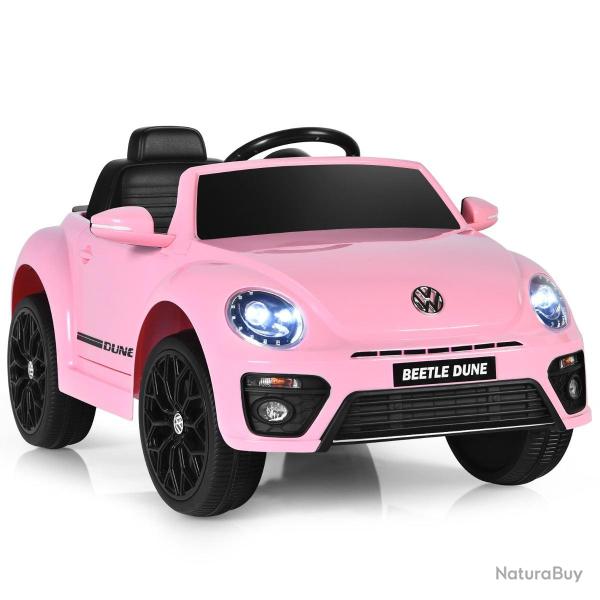 voiture �lectrique pour enfants 95 x 56 x 47 cm avec commandes manuelles et t�l�commande rose en po