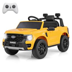 Voiture &eacute;lectrique 12v 105 x 64 x 60 cm d&eacute;marrage progressif t&eacute;l&eacute;commande 2 moteurs ambiance cosy e