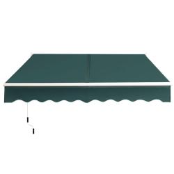 Store banne r&eacute;tractable 245 x 200 cm angle ajustable 40&deg;-100&deg; facile &agrave; installer moderne en alumini
