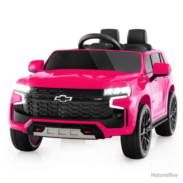 Voiture �lectrique pour enfants 68 x 104 x 53 cm avec t�l�commande et musique tendance en PP rose 2
