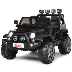 Voiture &eacute;lectrique 2 places avec t&eacute;l&eacute;commande 2,4 G 123 x 80 x 80 cm s&eacute;curit&eacute; optimale ambiane joye