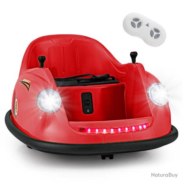 Auto-tamponneuse �lectrique 76 x 58 x 39 cm pour enfants avec t�l�commande et lumi�res led en PP ro