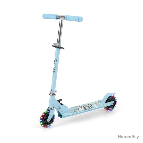 Trottinette enfant pliable 66 x 33 x 80 cm 3 hauteurs r�glables roues clignotantes style moderne en