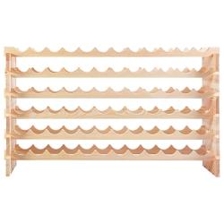 &Eacute;tag&egrave;re &agrave; vin modulable lot de 1 119 x 29 x 71,5 cm grande capacit&eacute; pratique design en bois de pin
