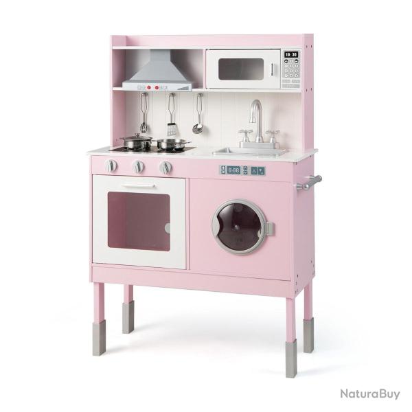 Cuisine enfants lot de 1 hauteur r�glable 71 x 29 x 101 cm exp�rience culinaire moderne en MDF rose