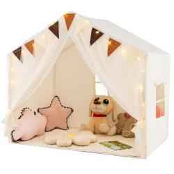 Tente de jeu pour enfants 146 x 96 x 133 cm espace de jeu s&ucirc;r ambiance cosy design moderne en polye