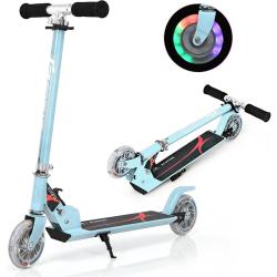 Trottinette enfant 2 roues pliable 70 x 31 x 63-86,5 cm frein &agrave; friction design moderne en aluminiu