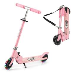Trottinette pliable enfant 68 x 10,5 x 78 cm s&eacute;curit&eacute; renforc&eacute;e design ludique sangle de transport