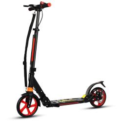 Trottinette pliable 95 x 37 x 101 cm 3 hauteurs ajustables pour enfants design l&eacute;ger en alliage d'a