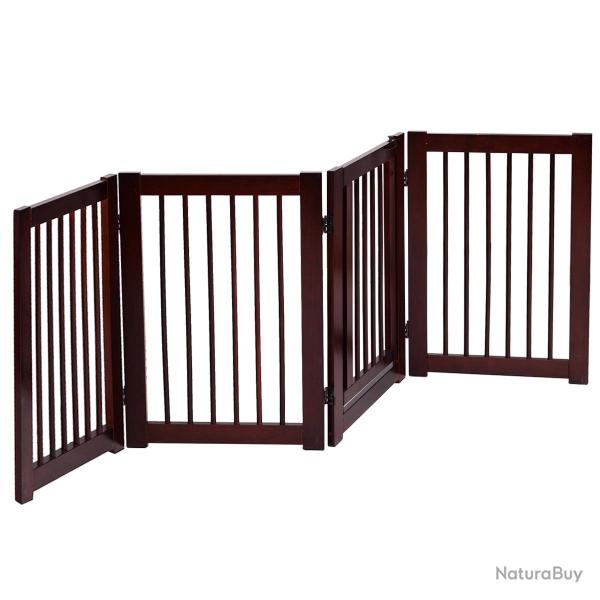 Barri�re de s�curit� pliable 203 x 1,8 x 76 cm protection efficace structure contemporaine en bois