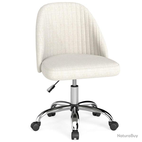 Chaise de bureau r�glable pivotante 60 x 60 x 74-83 cm confort rembourr� gain de place design minim