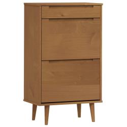 Armoire &agrave; chaussures range chaussures rangement meuble entr&eacute;e couloir salon 59,5 x 35 x 103 cm bois