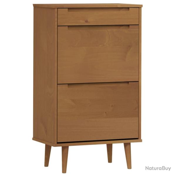 Armoire � chaussures range chaussures rangement meuble entr�e couloir salon 59,5 x 35 x 103 cm bois