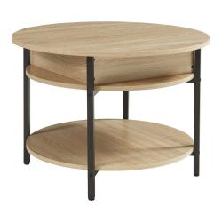 Table basse console d'appoint avec surface relevable effet ch&ecirc;ne 03_0010798