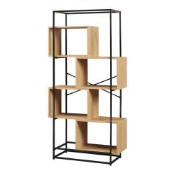 &Eacute;tag&egrave;re design intemporel salon chambre meuble de rangement autoportante acier 160 x 80 x 33 cm mar