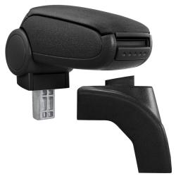 Accoudoir central avec compartiment Volkswagen Golf 6 Scirocco rembourr&eacute; de tissu noir 03_0011351