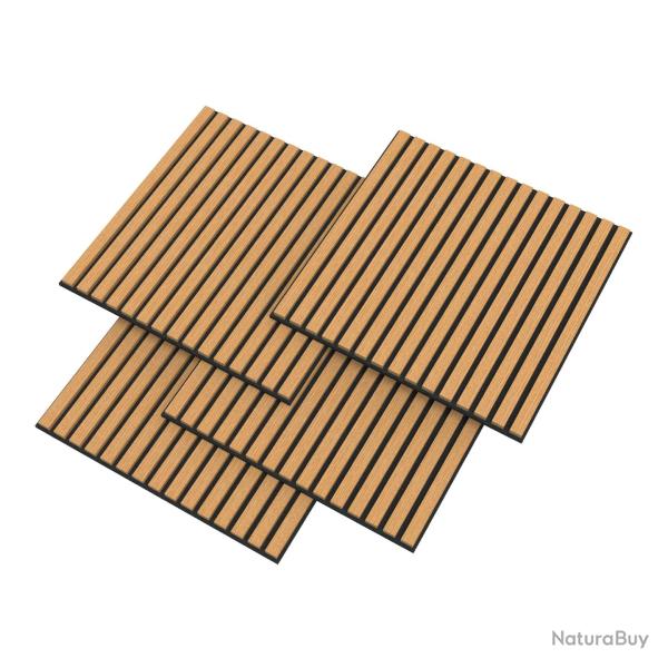 Lot de 12 panneaux acoustiques 4,32 m� effet ch�ne fonc� 03_0009560