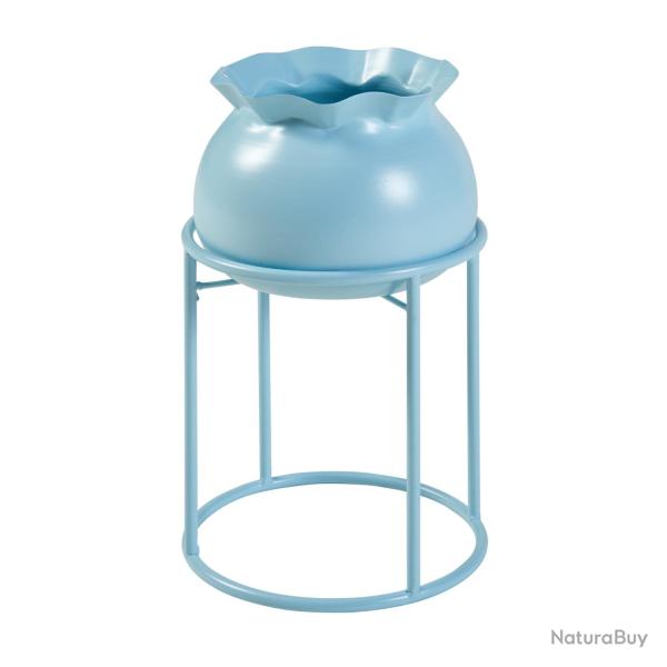 Porte-plantes style intemportel support 32 x 20 cm bleu clair 03_0010346