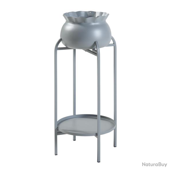 Porte-plantes style intemportel support 81 x 40 x 40 cm gris 03_0010337