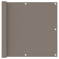 &Eacute;cran de balcon brise pare vue protection confidentialit&eacute; 90 x 500 cm tissu oxford taupe 02_0010393