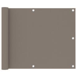 &Eacute;cran de balcon brise pare vue protection confidentialit&eacute; 75 x 400 cm tissu oxford taupe 02_0010384