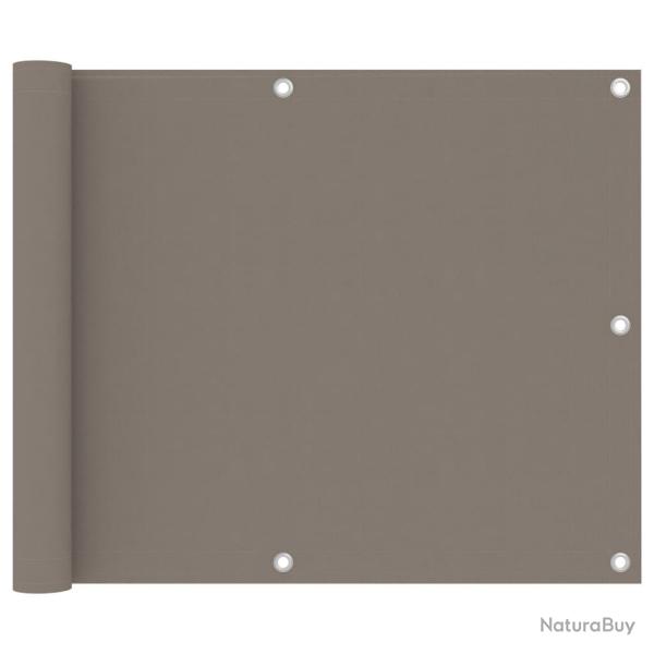 �cran de balcon brise pare vue protection confidentialit� 75 x 400 cm tissu oxford taupe 02_0010384