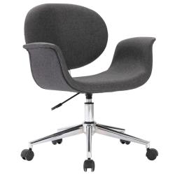 Chaise fauteuil si&egrave;ge pivotante de bureau informatique &eacute;tude tissu gris 02_0024136