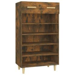 Meuble &agrave; chaussures 60 x 35 x 105 cm bois d'ing&eacute;nierie marron 02_0043404
