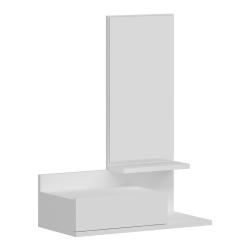 &Eacute;tag&egrave;re design intemporel salon chambre meuble de rangement murale pour entr&eacute;e avec tiroir et miroi