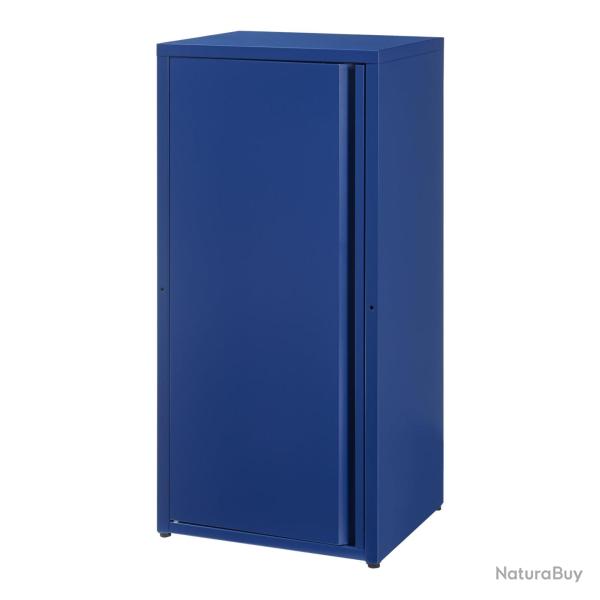Armoire �tag�re meuble de rangement 88 x 40 x 35 cm m�tallique acier bleu 03_0008901