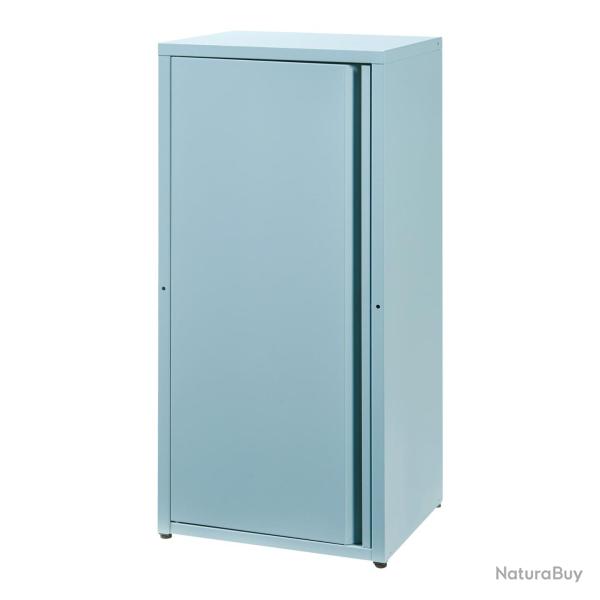 Armoire �tag�re meuble de rangement m�tallique acier 88 x 40 x 35 cm bleu gris 03_0008902