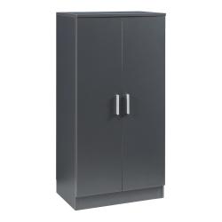 Armoire &eacute;tag&egrave;re meuble de rangement &agrave; chaussures avec 2 portes 108 x 55 x 35 cm anthracite 03_00089