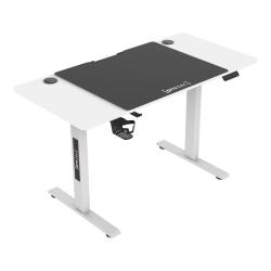 Bureau table poste de travail &eacute;lectrique &agrave; hauteur r&eacute;glable assis debout avec 4 roulettes 120 x 60