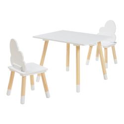 Ensemble de table et 2 chaises pour enfants blanc 03_0009449