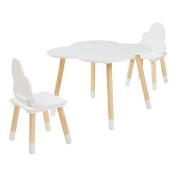 Ensemble de table et 2 chaises pour enfants Epim blanc 03_0009447