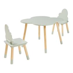 Ensemble de table et 2 chaises pour enfants vert menthe 03_0009448