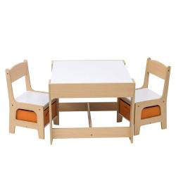 Groupe si&egrave;ge enfant avec 2 chaises hautes et espace de rangement le meilleur choix pour votre chamb