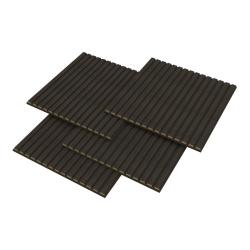Lot de 12 panneaux acoustiques 4,32 m&sup2; effet ch&ecirc;ne gris fonc&eacute; 03_0009563