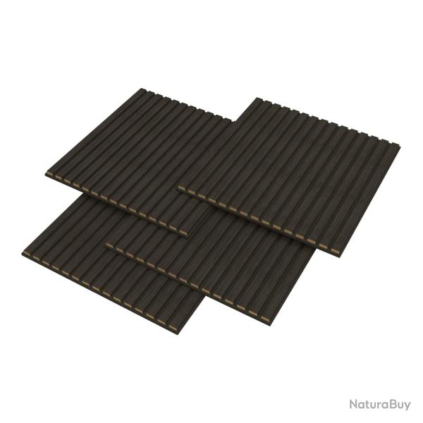 Lot de 12 panneaux acoustiques 4,32 m� effet ch�ne gris fonc� 03_0009563