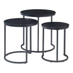 Lot de 3 tables basses gigognes noir 03_0009773