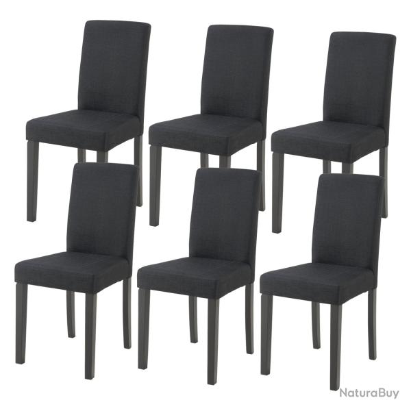 Lot de 6 chaises de salle � manger noir 03_0009899