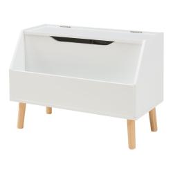 Coffre &agrave; jouets 60 x 30 x 43 cm blanc naturel 03_0009284