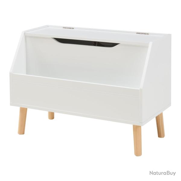 Coffre � jouets 60 x 30 x 43 cm blanc naturel 03_0009284