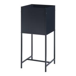 Support de plantes avec bac &agrave; fleurs int&eacute;gr&eacute; m&eacute;tal 70 x 30 x 30 cm noir 03_0010712