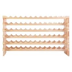 Casier &agrave; vin avec 6 &eacute;tag&egrave;res pour 72 bouteilles 119 x 29 x 71,5 cm inclinaison des bouteilles style